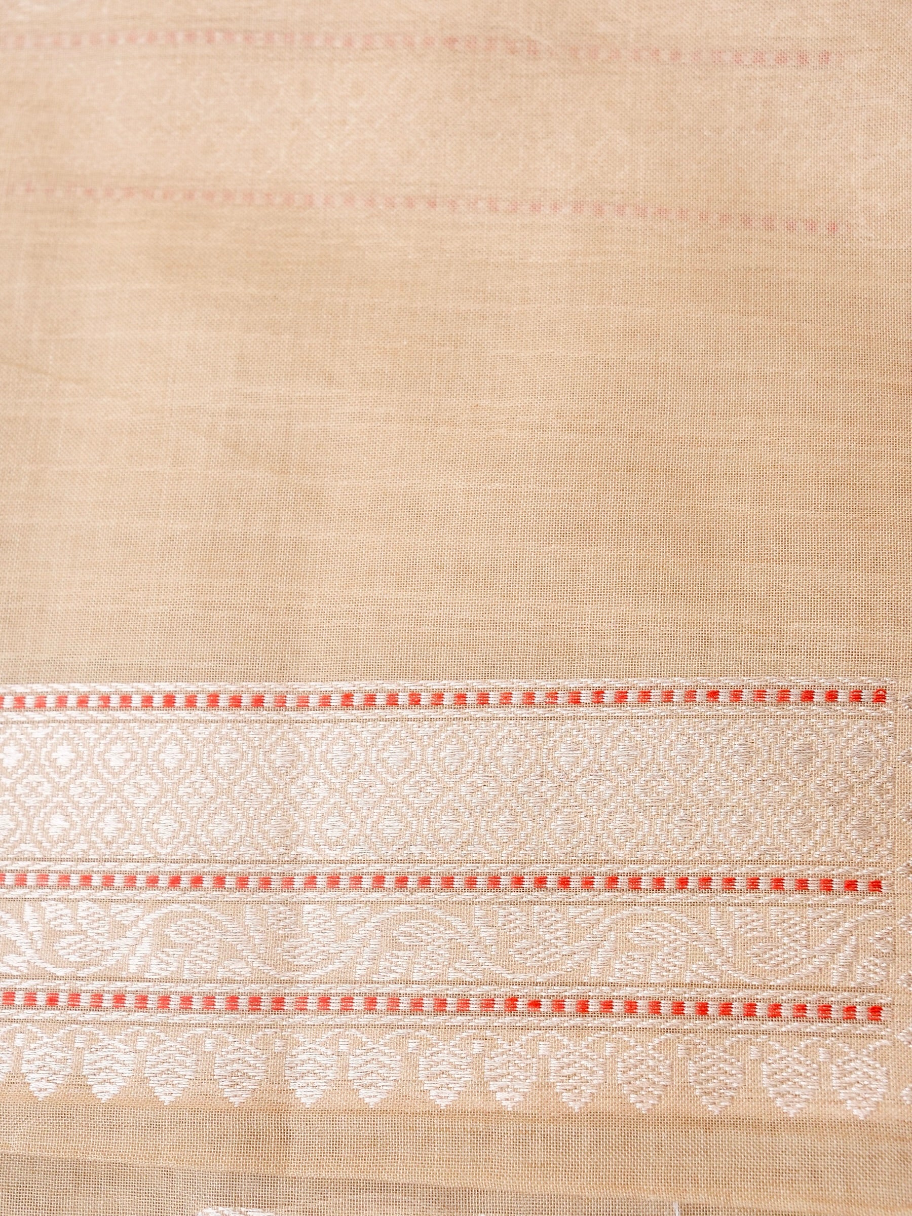 Banarasi Cotton Handloom Kadwa Ektara Saree - Khinkhwab