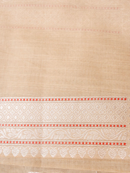 Banarasi Cotton Handloom Kadwa Ektara Saree - Khinkhwab