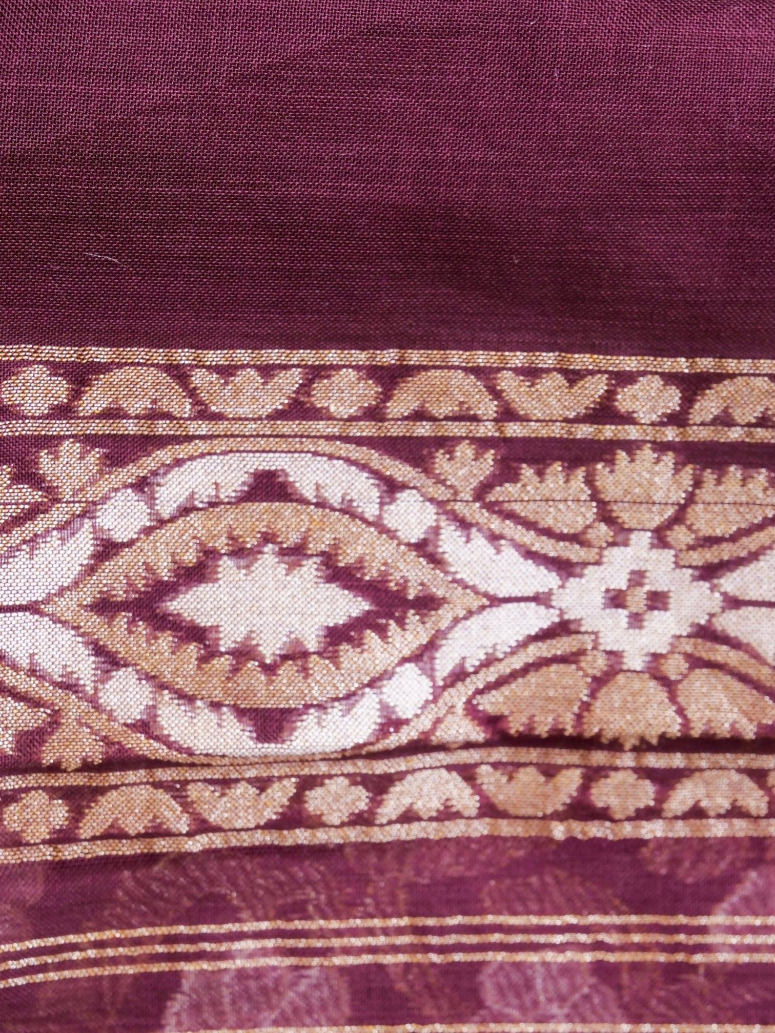 Banarasi Cotton Handloom Jamdani Ektara Saree - Khinkhwab
