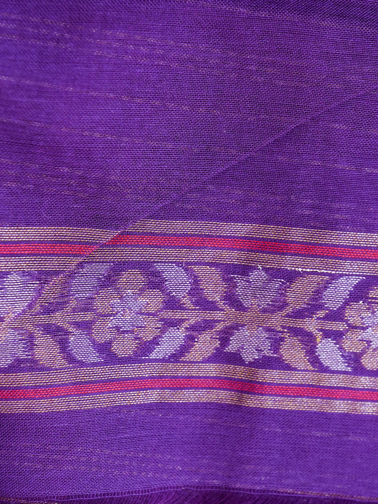 Banarasi Cotton Handloom Jamdani Ektara Saree - Khinkhwab