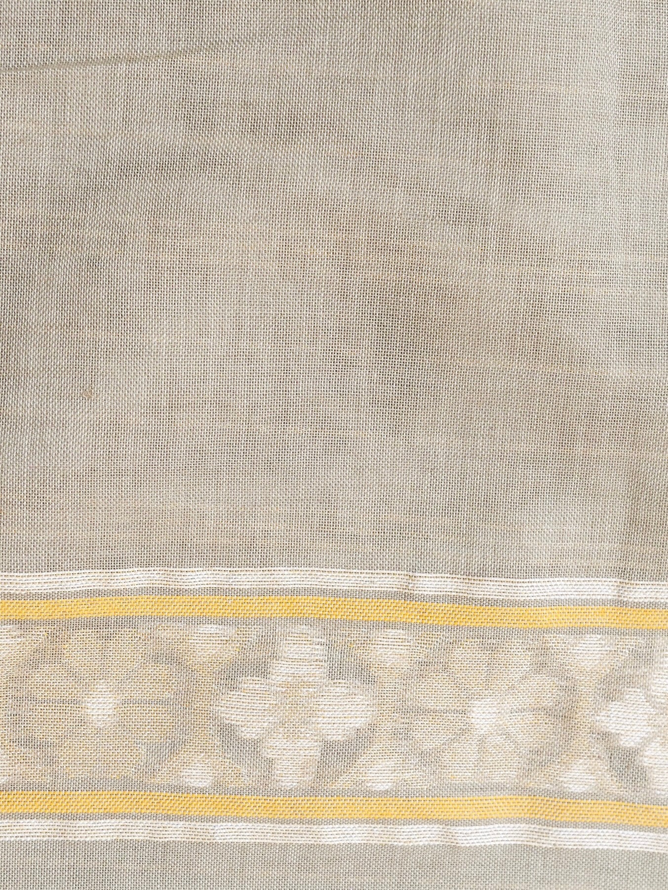 Banarasi Cotton Handloom Jamdani Ektara Saree - Khinkhwab