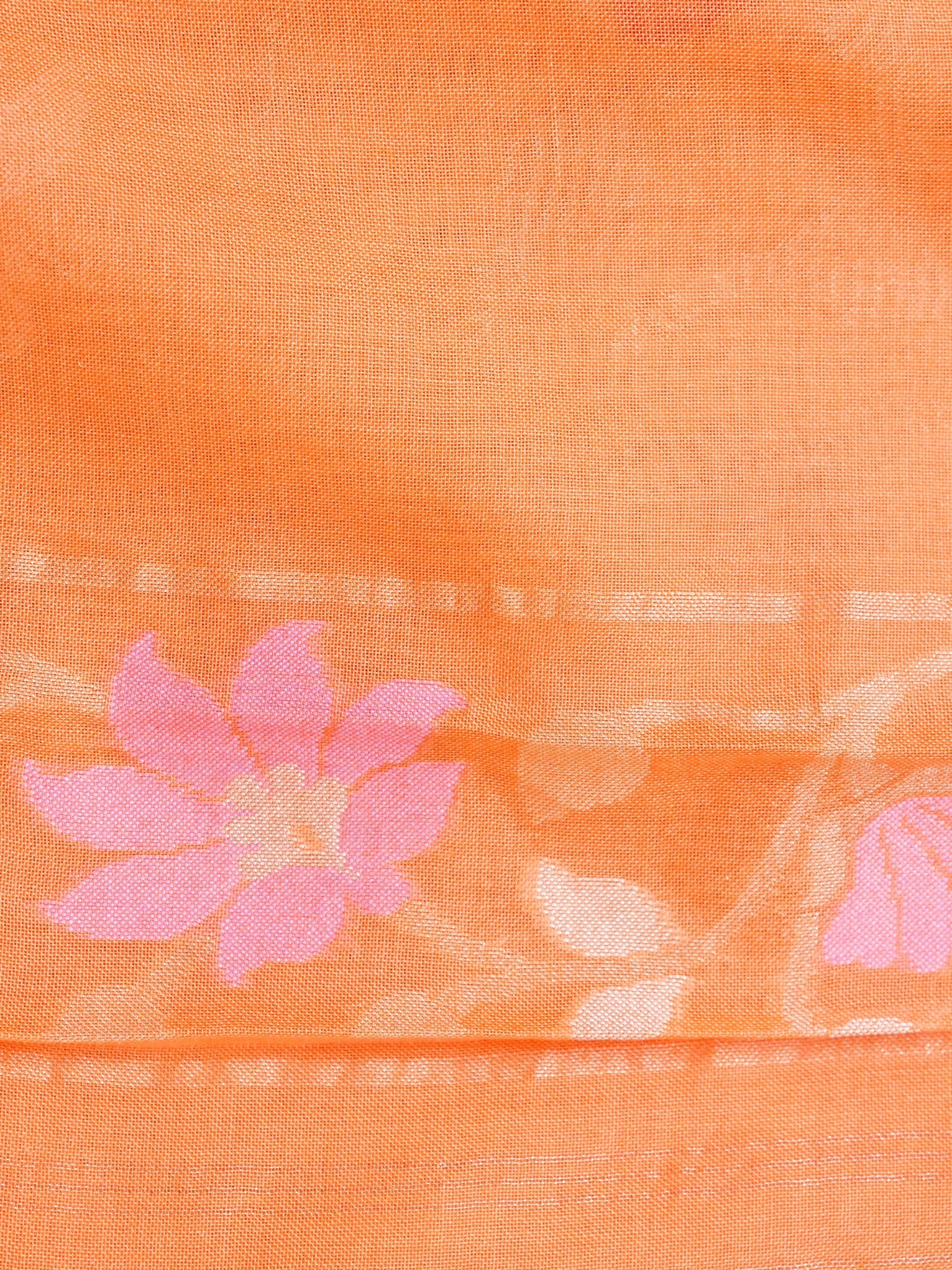 Banarasi Cotton Handloom Jamdani Ektara Saree - Khinkhwab