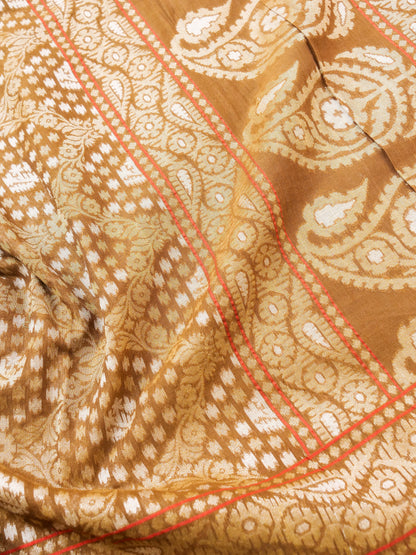 Banarasi Cotton Handloom Jamdani Ektara Saree - Khinkhwab