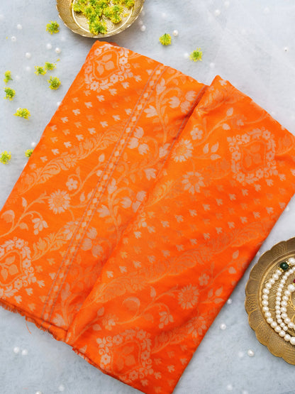 Banarasi Cotton Handloom Jamdani Ektara Saree - Khinkhwab