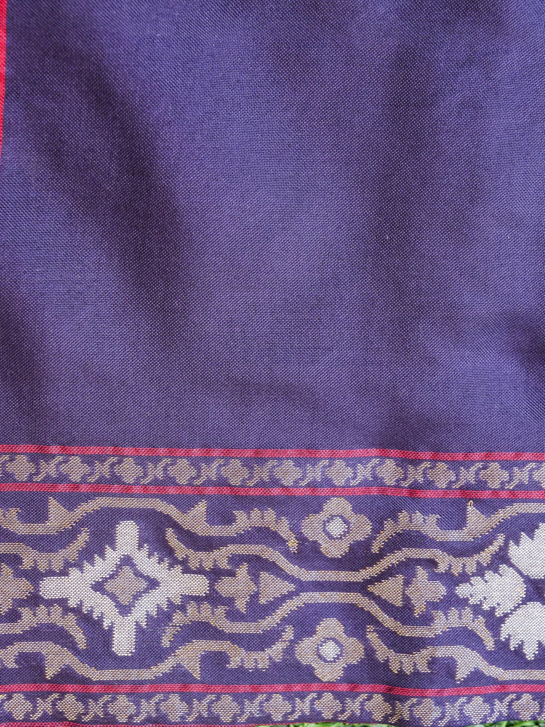 Banarasi Cotton Handloom Jamdani Ektara Saree - Khinkhwab