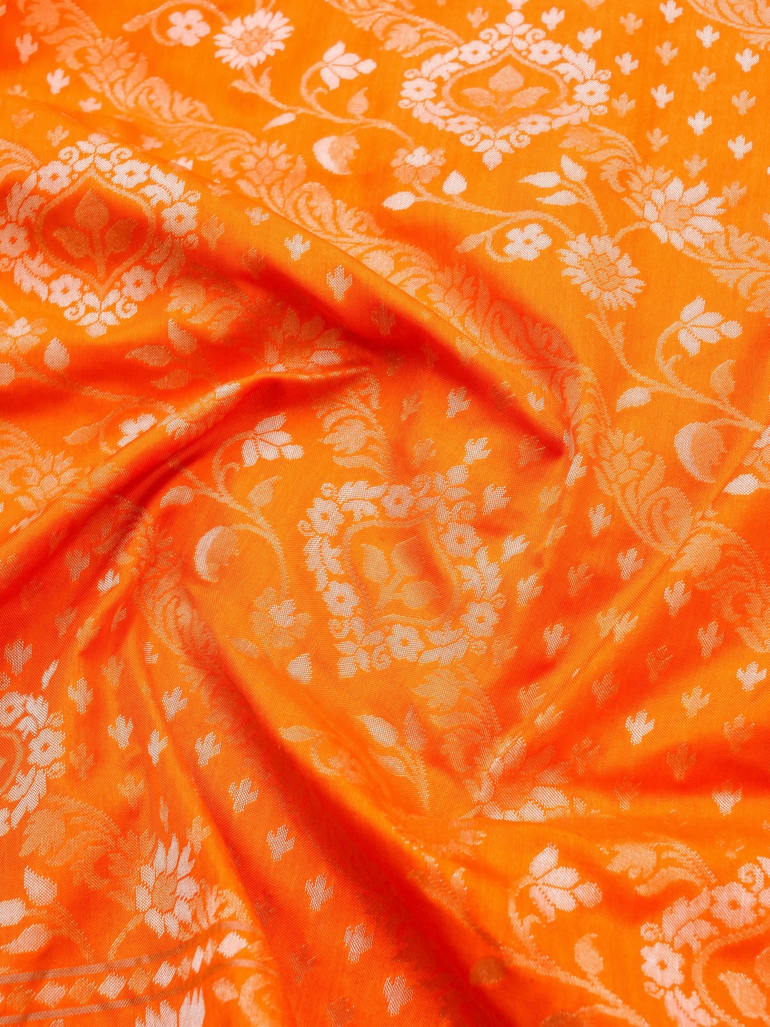Banarasi Cotton Handloom Jamdani Ektara Saree - Khinkhwab