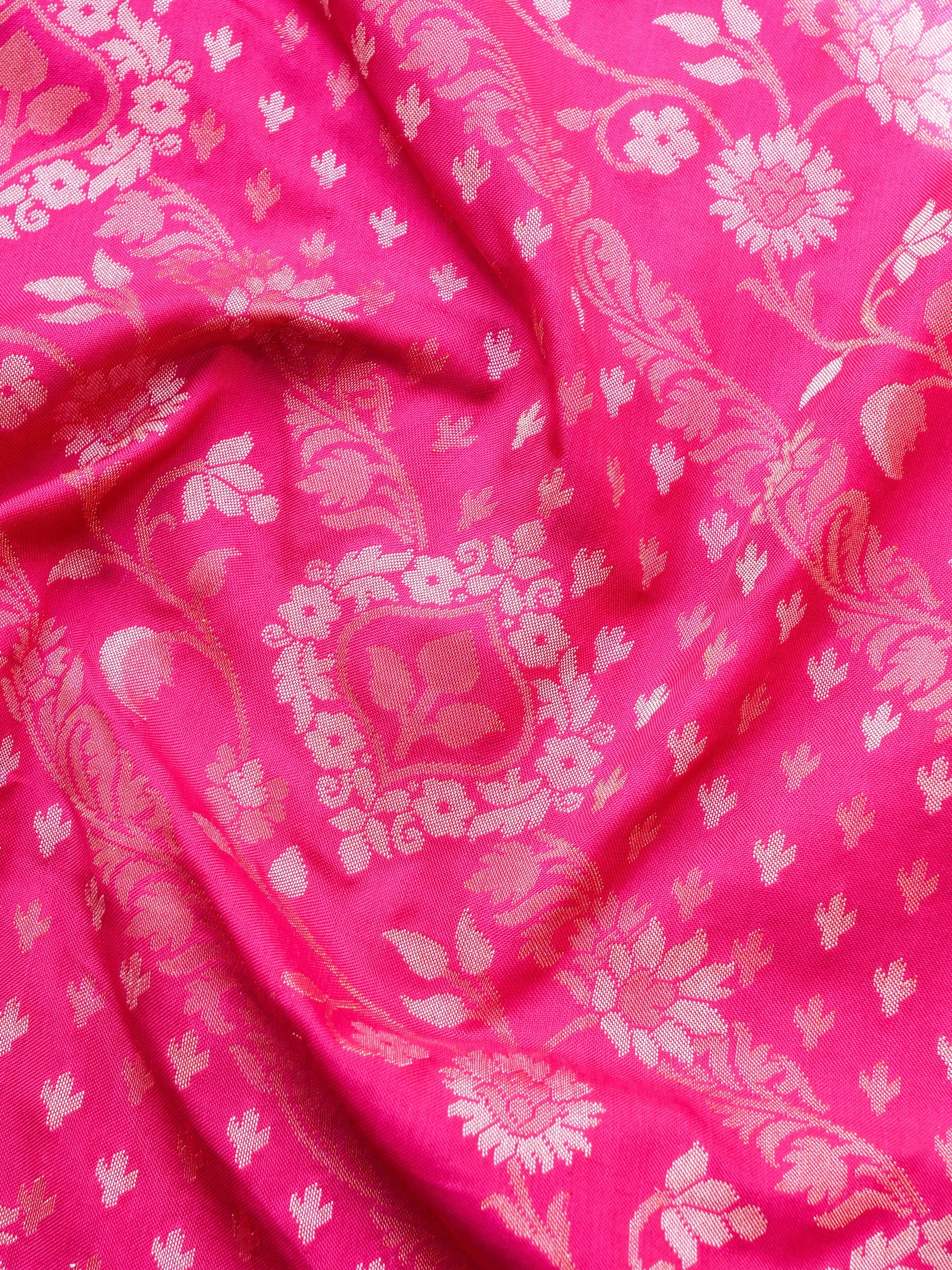 Banarasi Cotton Handloom Jamdani Ektara Saree - Khinkhwab