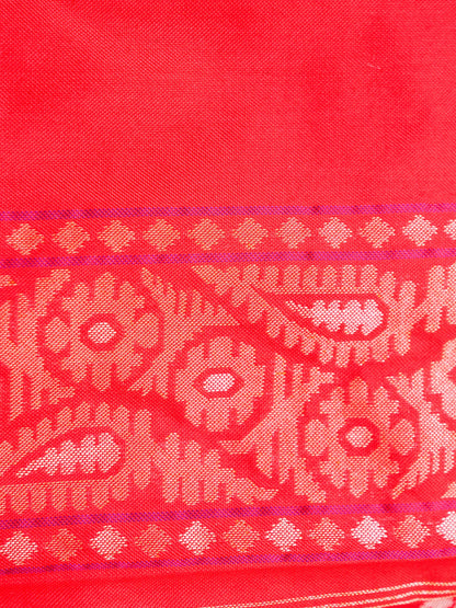 Banarasi Cotton Handloom Jamdani Ektara Saree - Khinkhwab