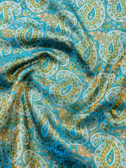 Handloom Banarasi Silk Resham Tanchoi Saree - Khinkhwab