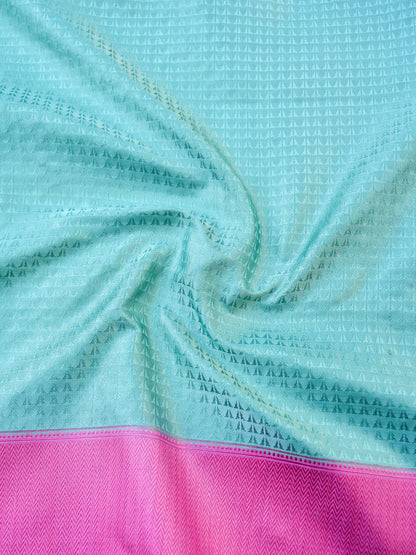 Handloom Banarasi Silk Sateen Tanchoi Saree with Resham - Khinkhwab