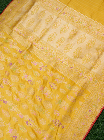 Handloom Banarasi Pure Katan Silk Kadwa Saree - Khinkhwab