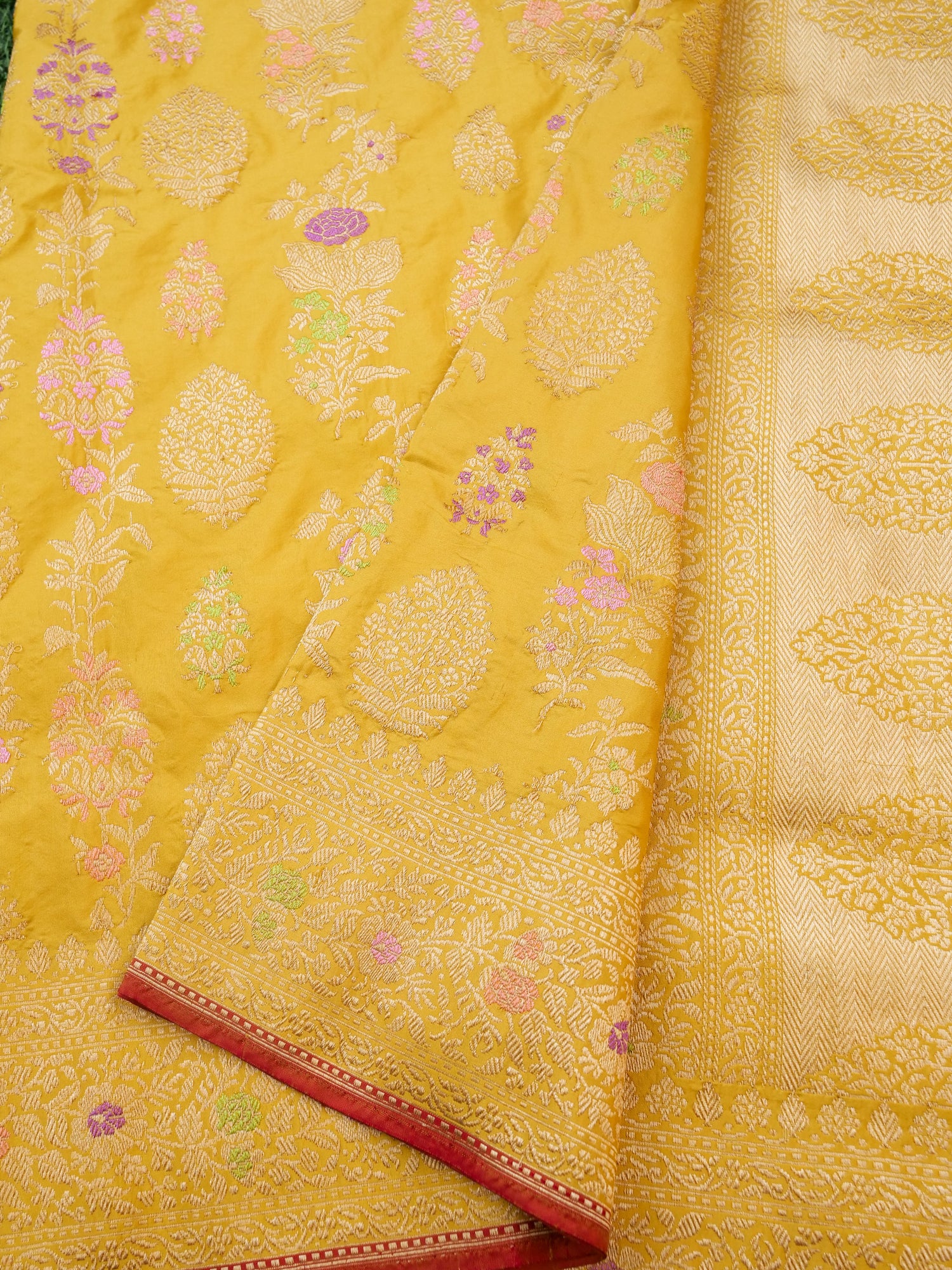 Handloom Banarasi Pure Katan Silk Kadwa Saree - Khinkhwab