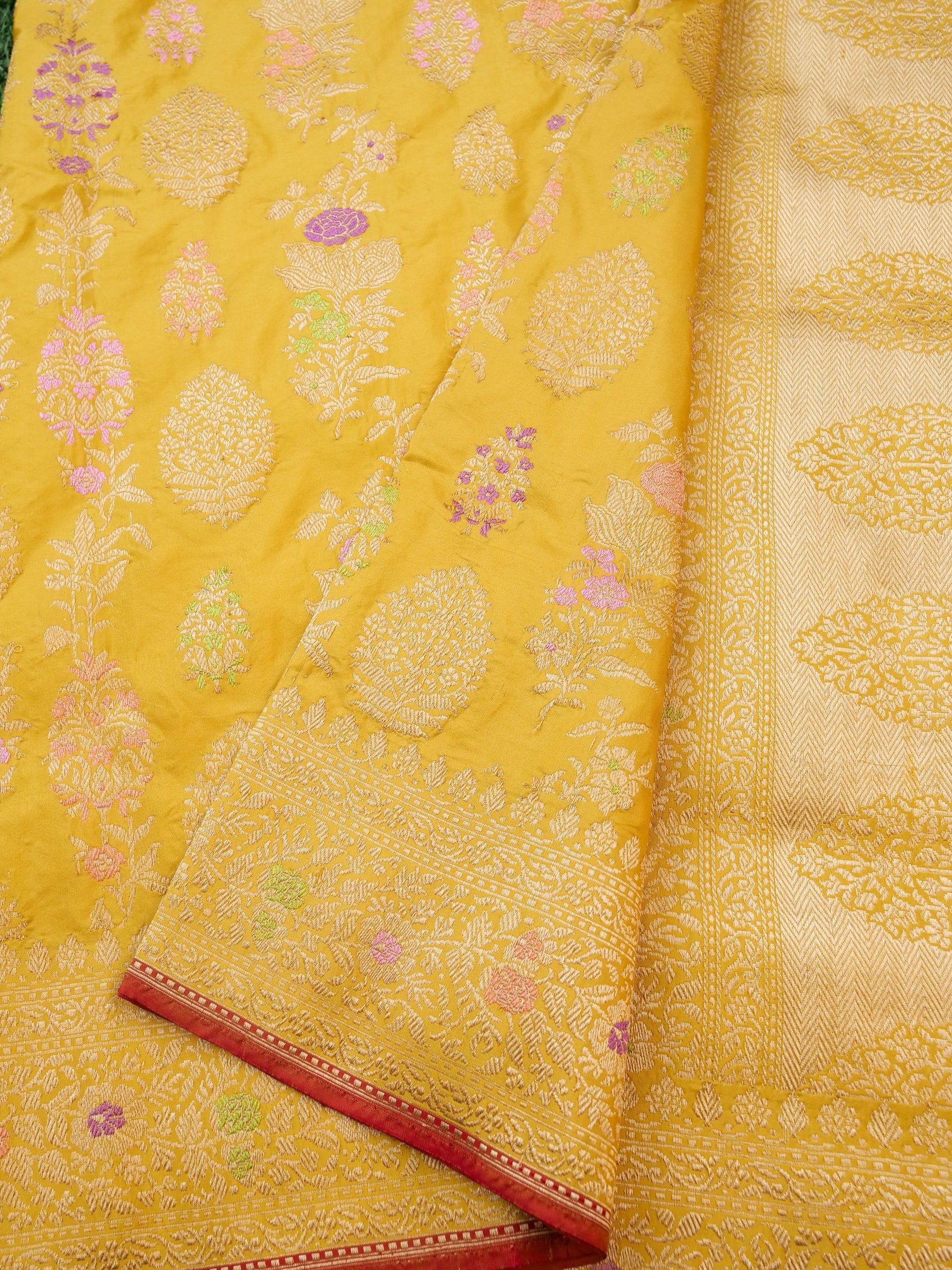 Handloom Banarasi Pure Katan Silk Kadwa Saree - Khinkhwab