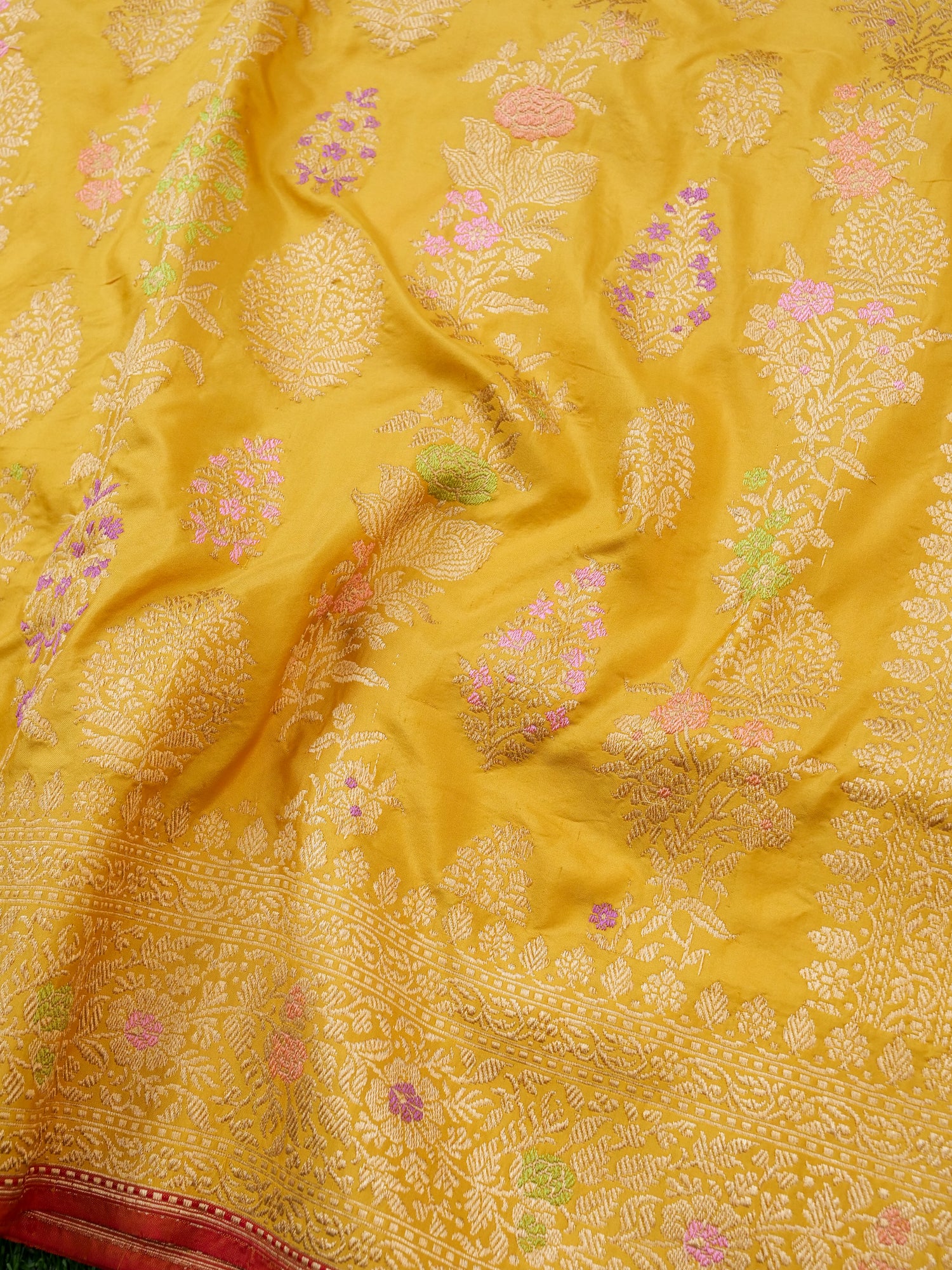Handloom Banarasi Pure Katan Silk Kadwa Saree - Khinkhwab