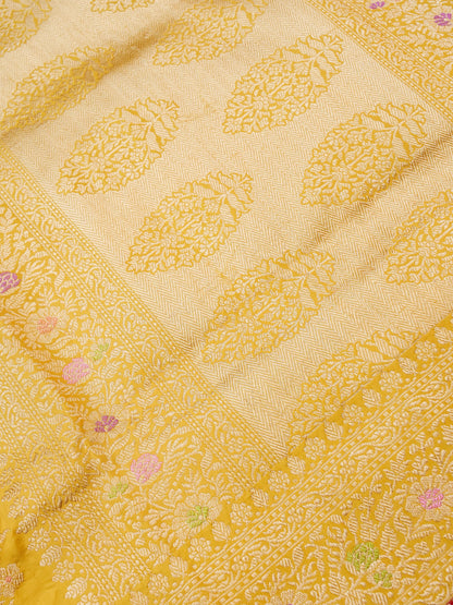 Handloom Banarasi Pure Katan Silk Kadwa Saree - Khinkhwab