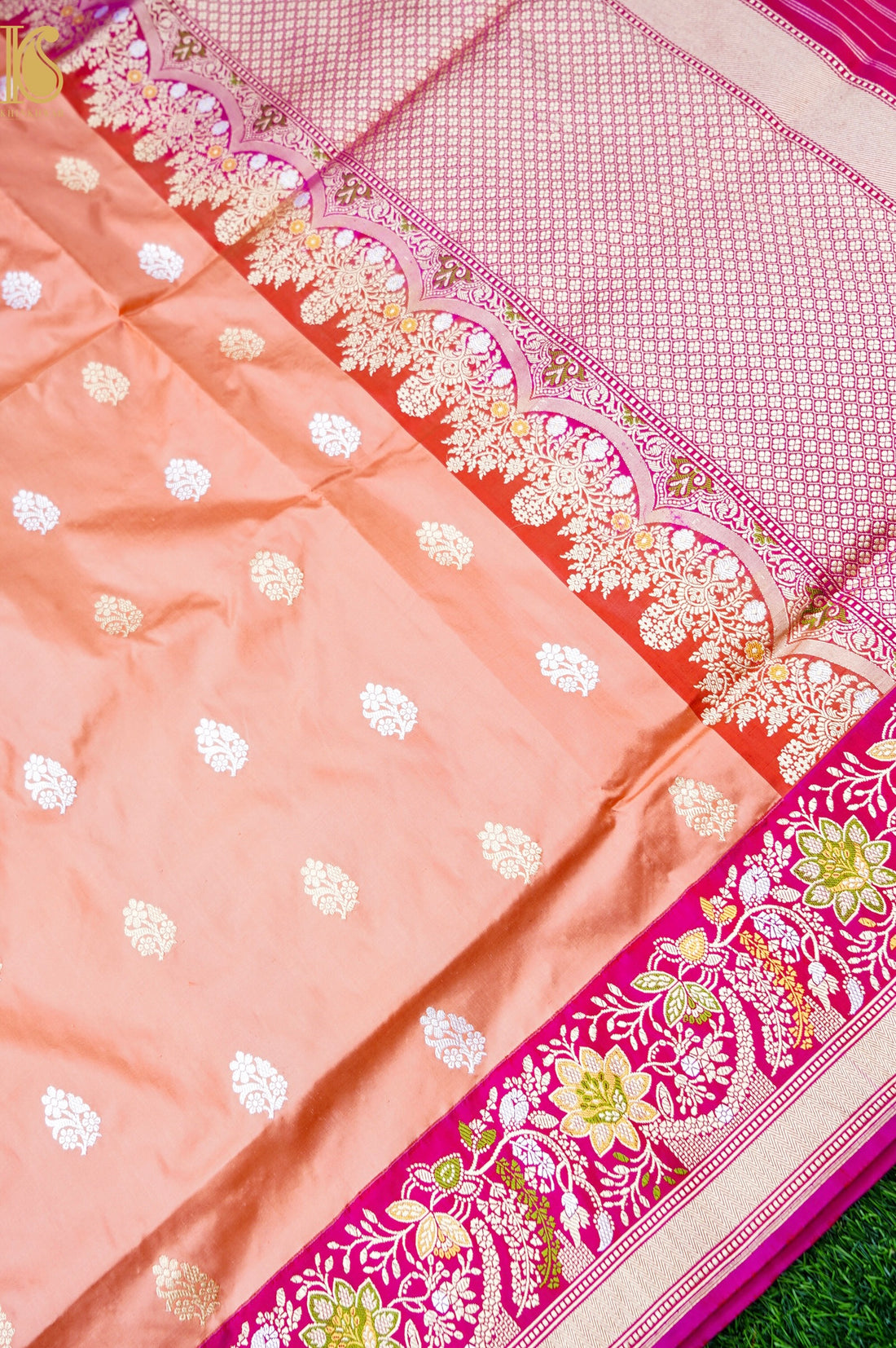 Handloom Banarasi Pure Katan Silk Kadwa Saree