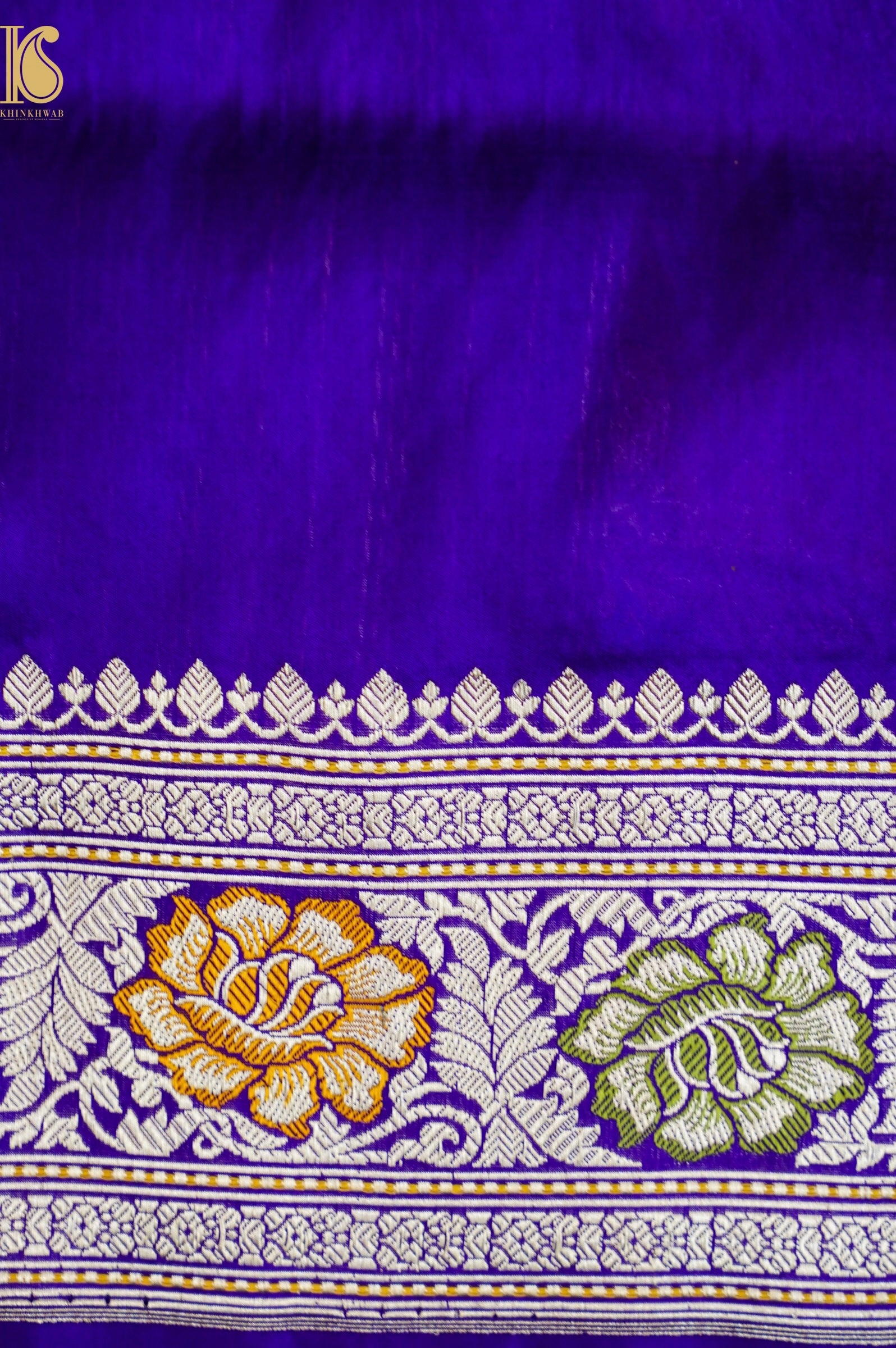 Handloom Banarasi Pure Katan Silk Rangkat Kadwa Saree