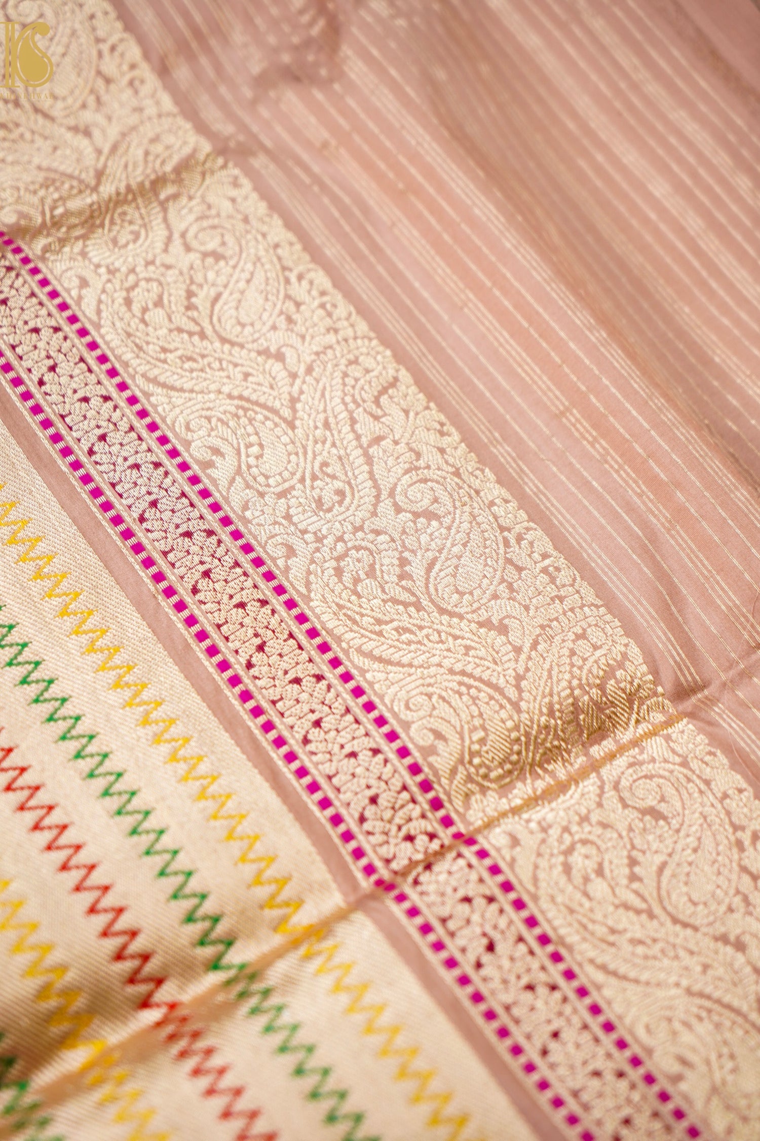 Handloom Banarasi Pure Katan Silk Kadwa Saree