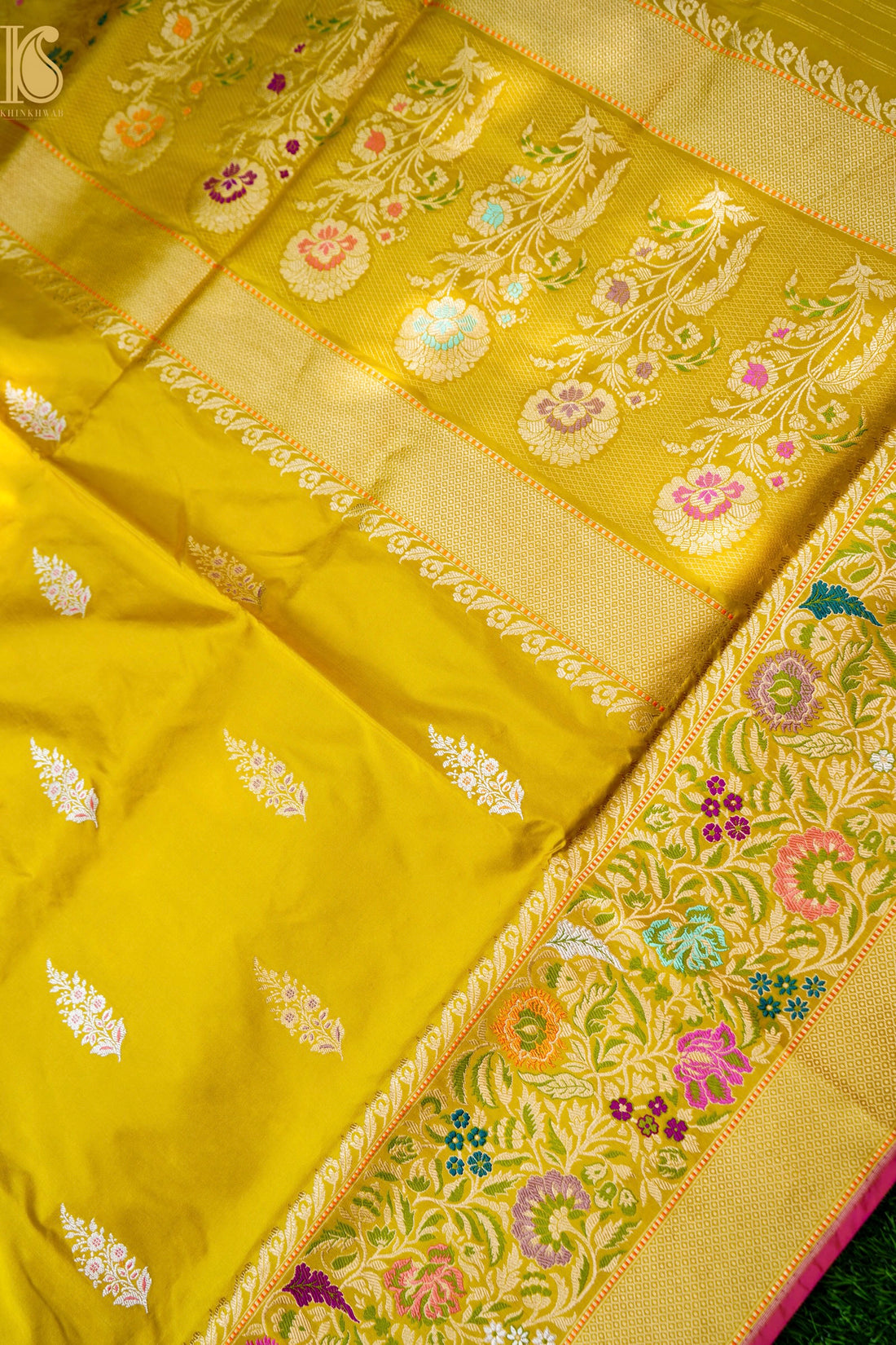 Handloom Banarasi Pure Katan Silk Kadwa Saree