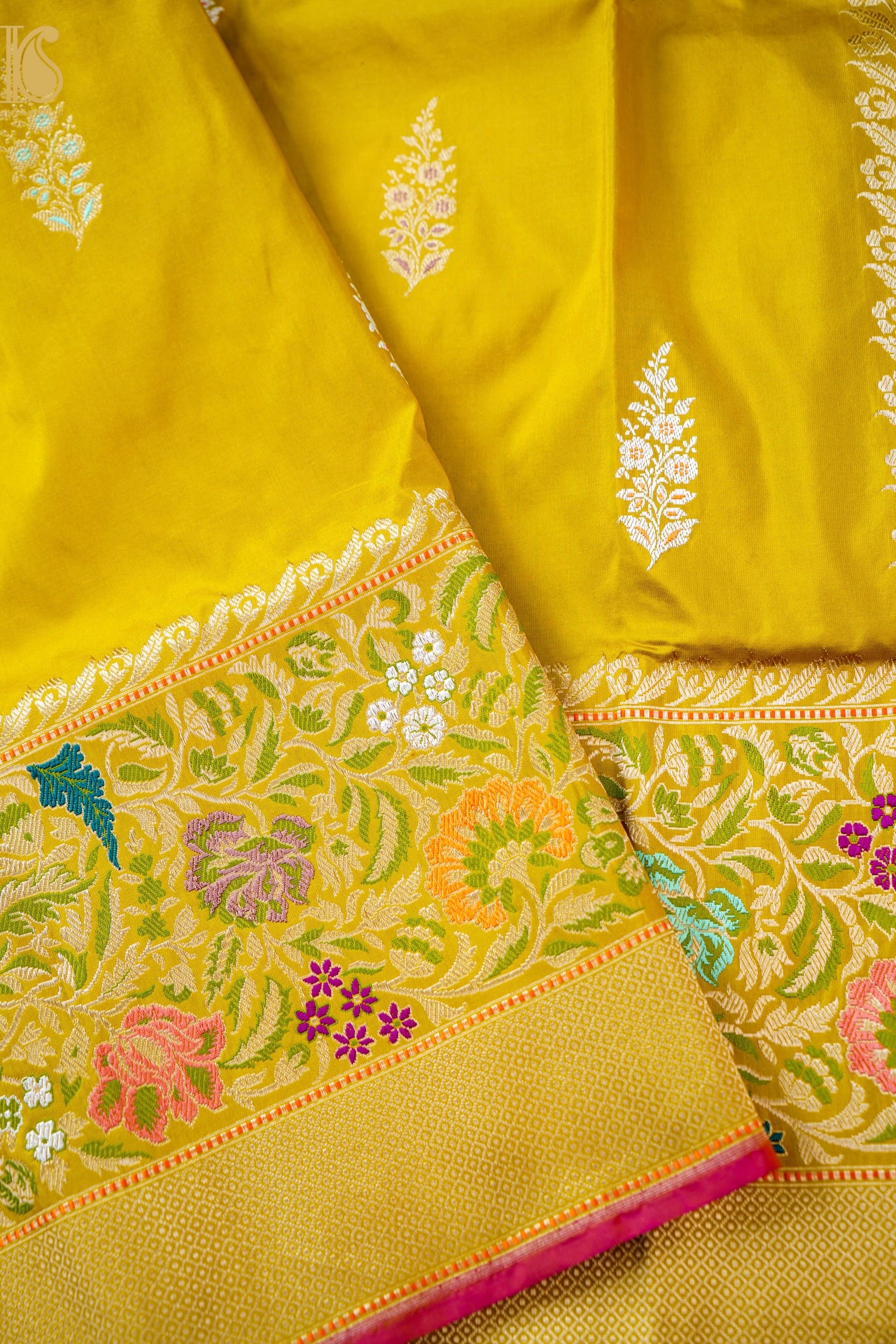 Handloom Banarasi Pure Katan Silk Kadwa Saree