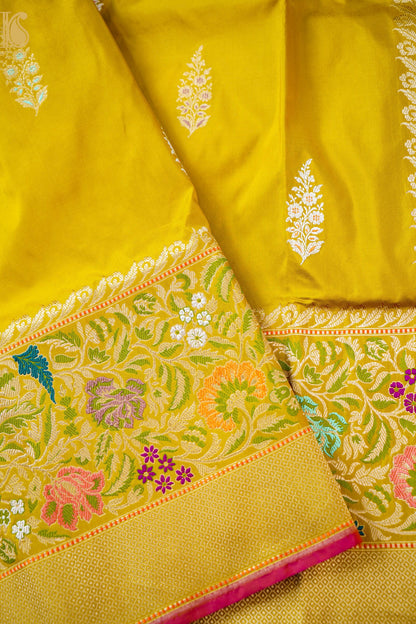 Handloom Banarasi Pure Katan Silk Kadwa Saree
