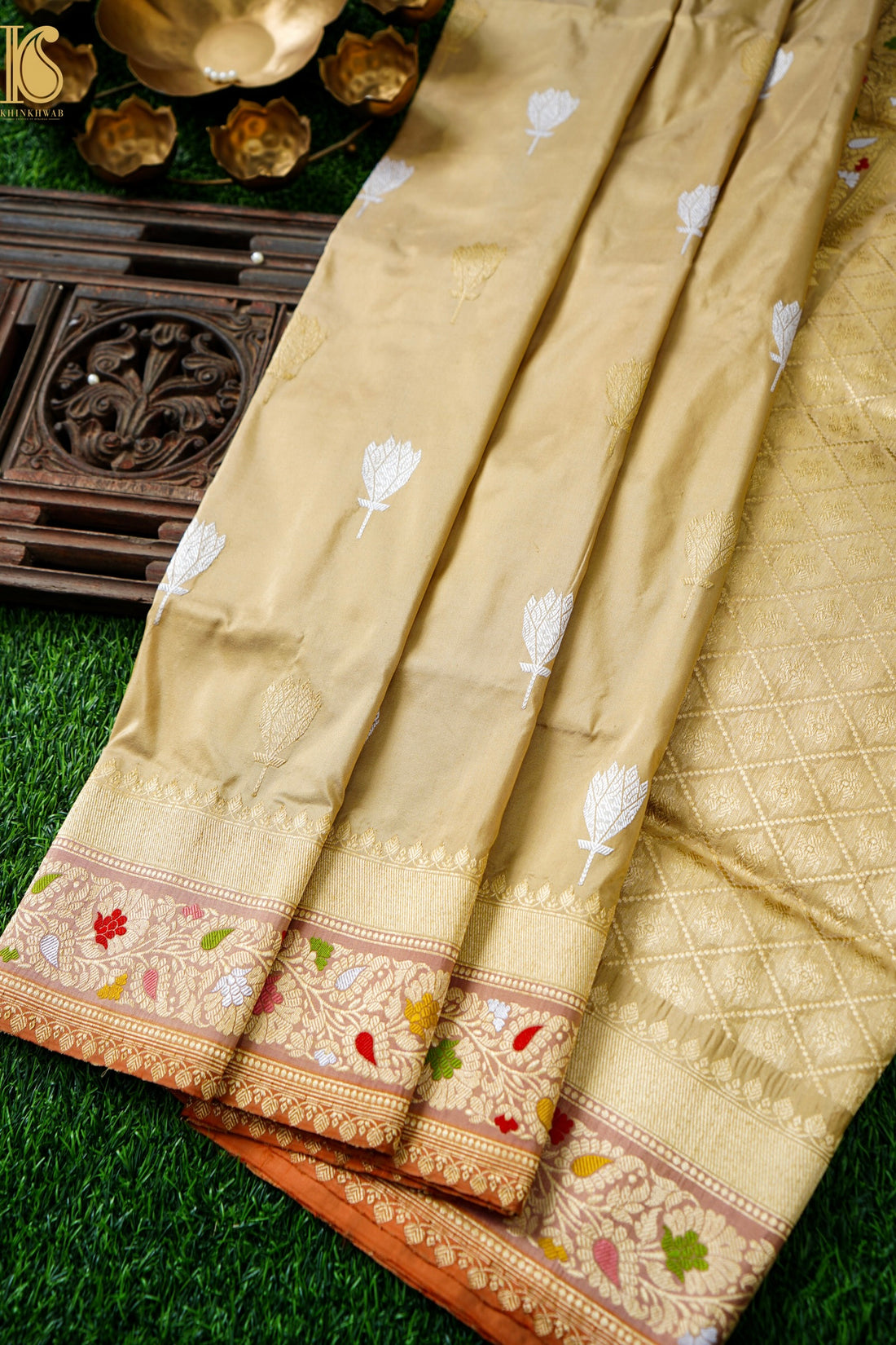 Handloom Banarasi Pure Katan Silk Kadwa Saree