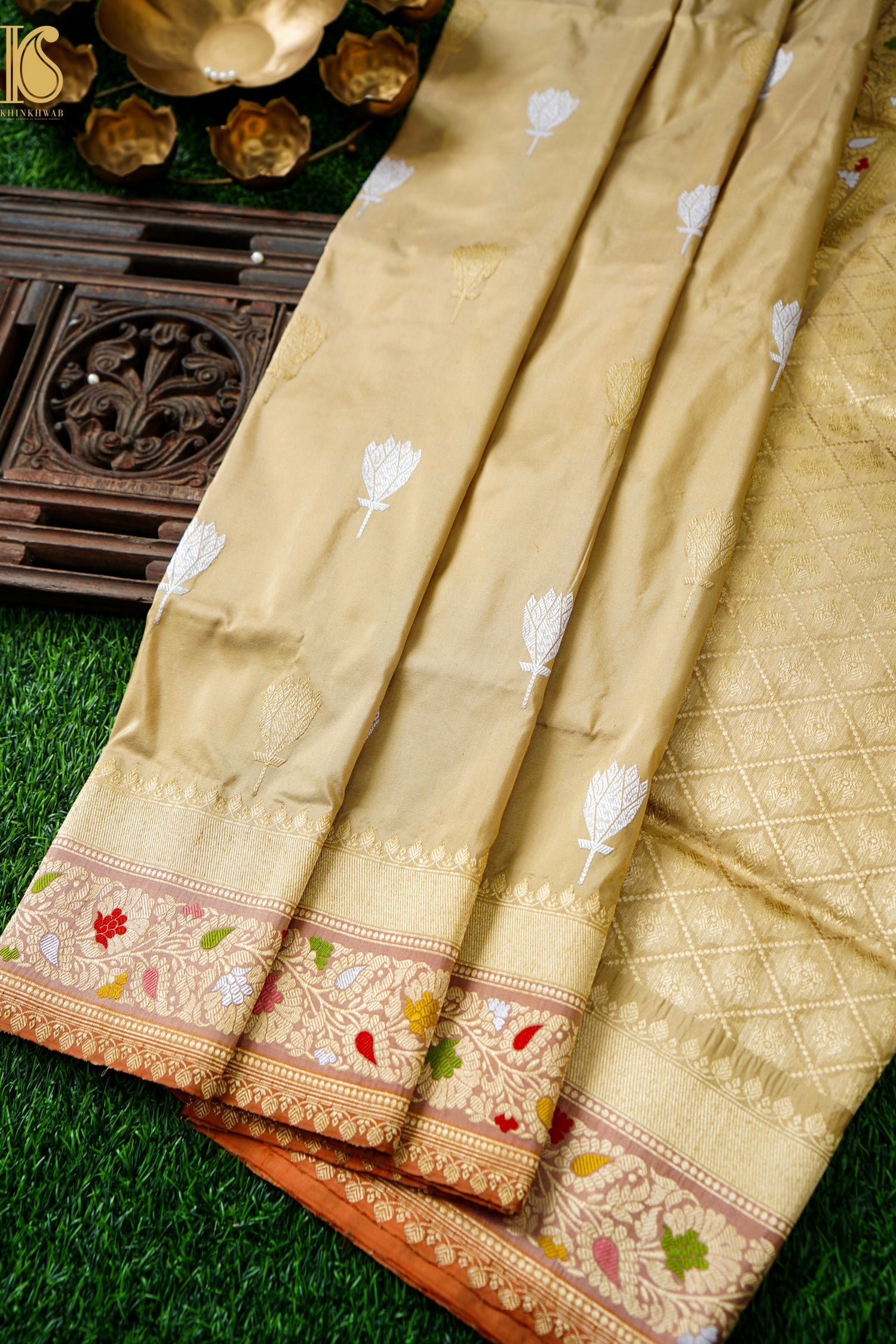 Handloom Banarasi Pure Katan Silk Kadwa Saree