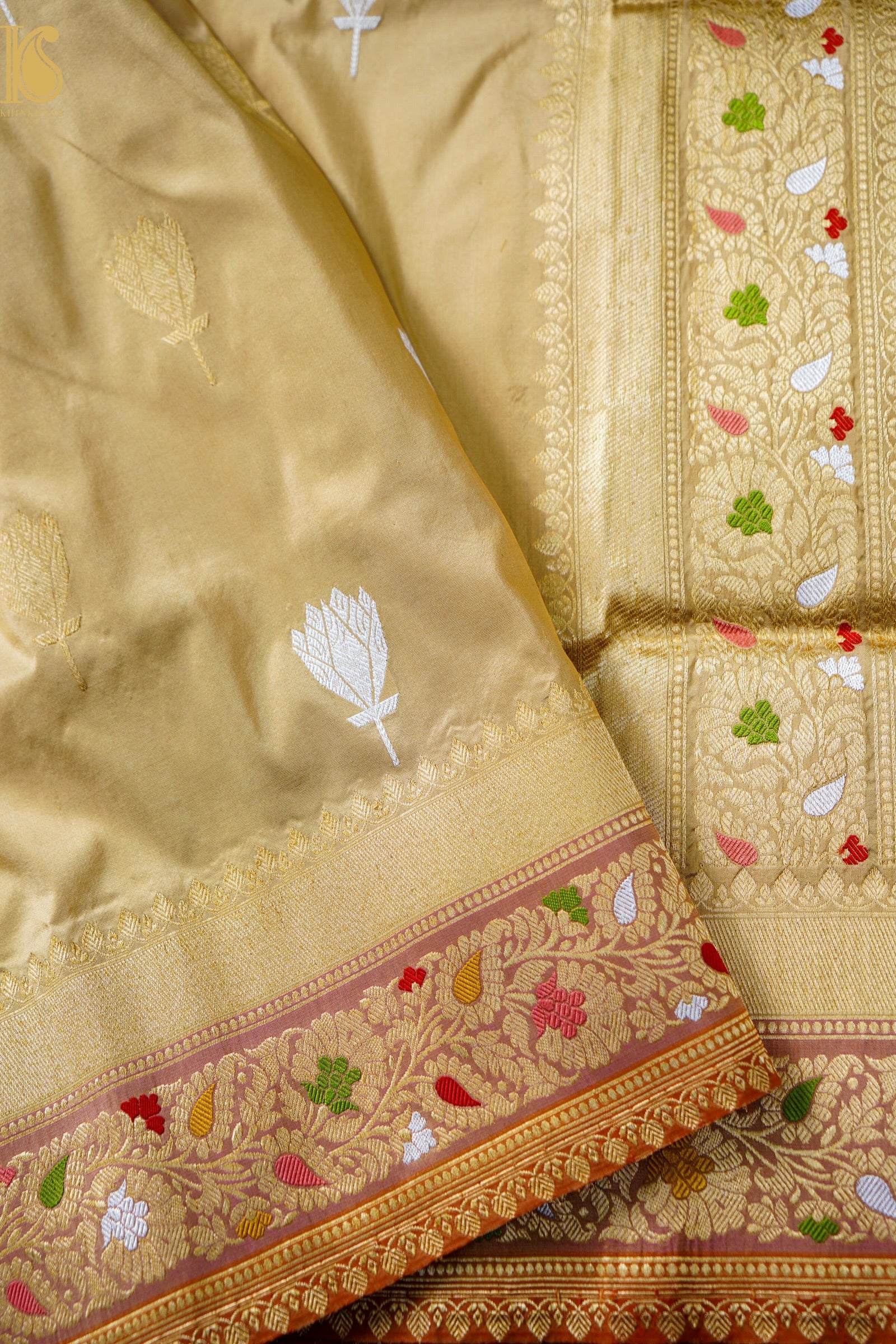 Handloom Banarasi Pure Katan Silk Kadwa Saree