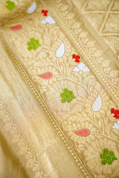 Handloom Banarasi Pure Katan Silk Kadwa Saree