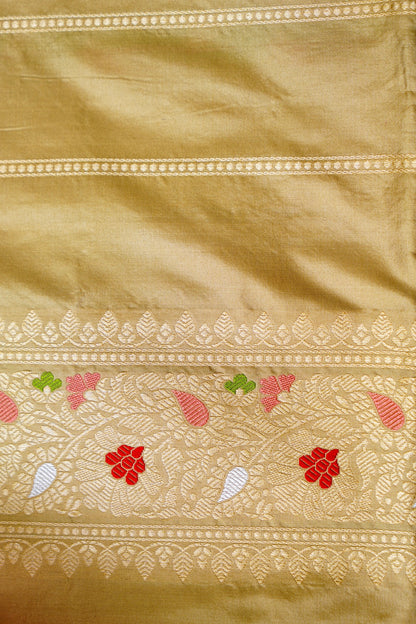 Handloom Banarasi Pure Katan Silk Kadwa Saree