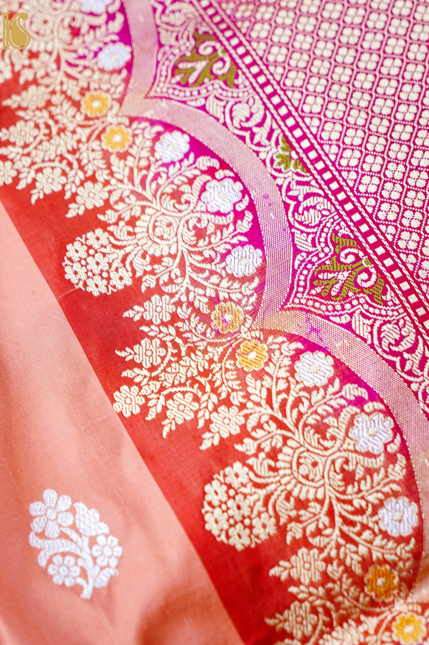 Handloom Banarasi Pure Katan Silk Kadwa Saree