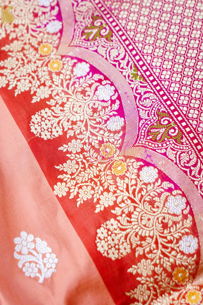 Handloom Banarasi Pure Katan Silk Kadwa Saree