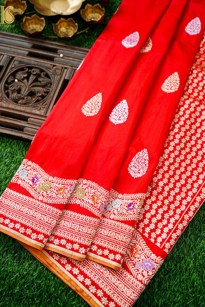 Handloom Banarasi Pure Katan Silk Kadwa Saree