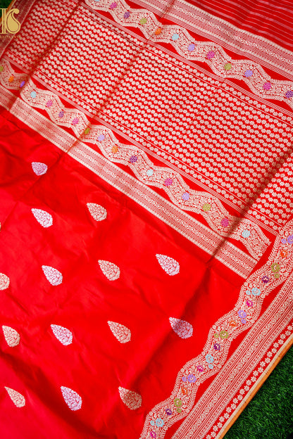 Handloom Banarasi Pure Katan Silk Kadwa Saree
