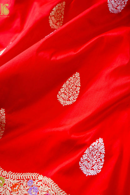 Handloom Banarasi Pure Katan Silk Kadwa Saree