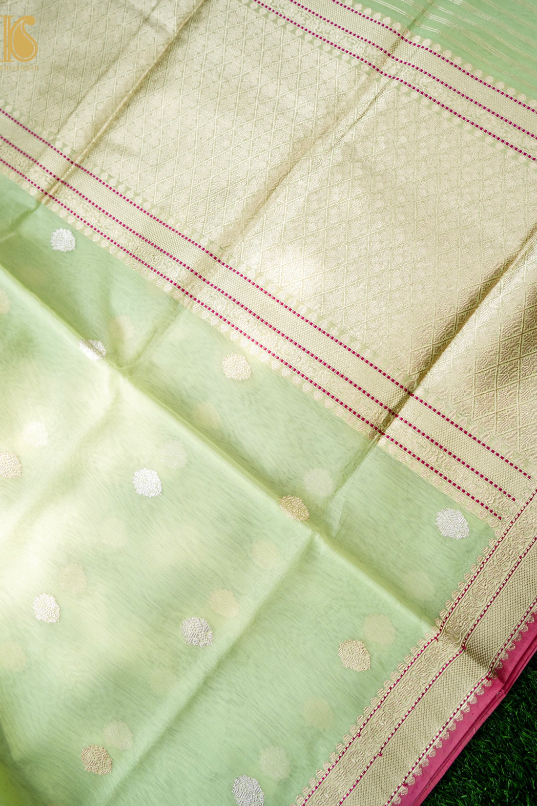 Handloom Banarasi Kora Organza Saree