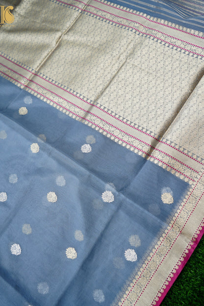 Handloom Banarasi Kora Organza Saree