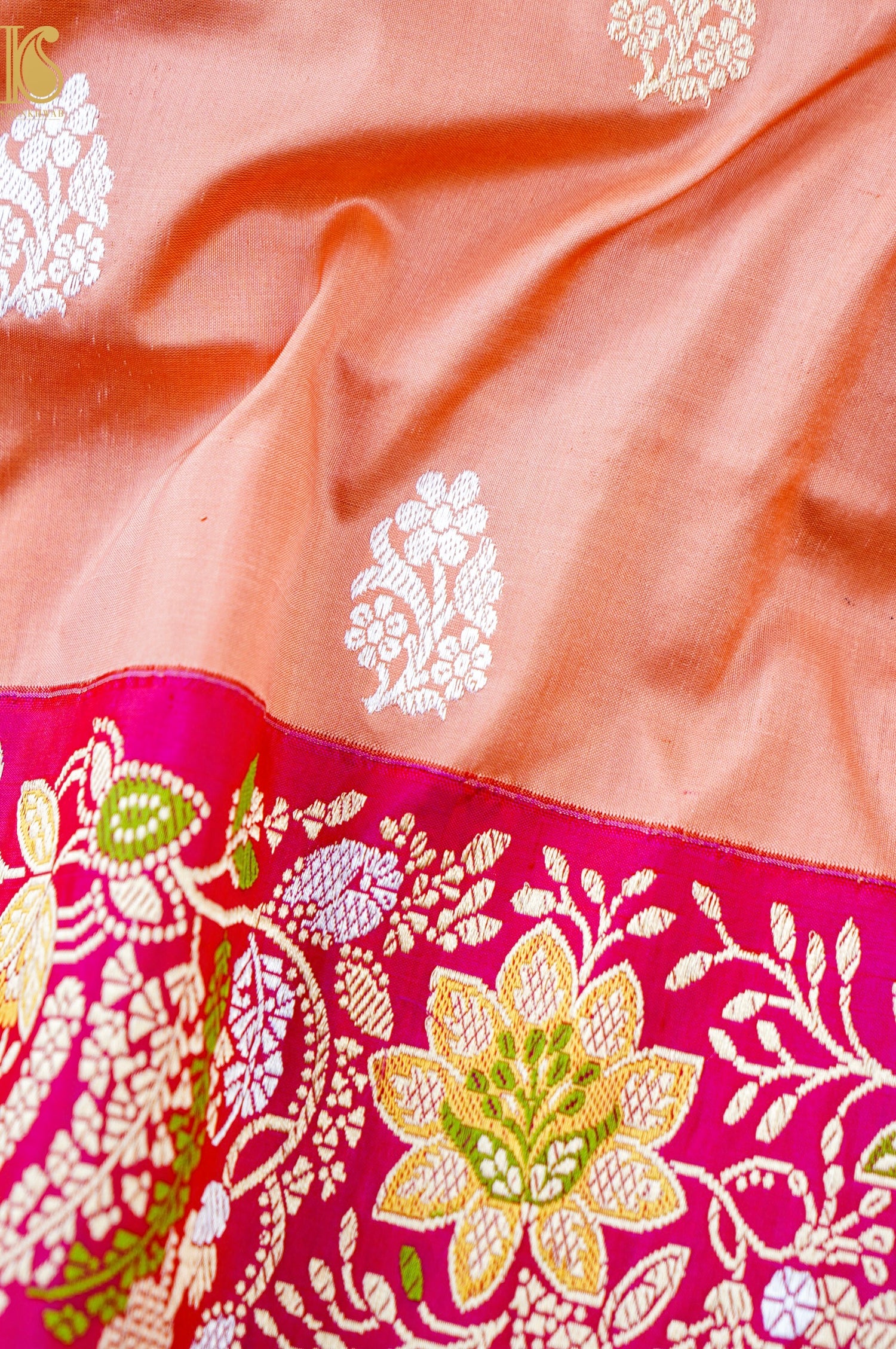 Handloom Banarasi Pure Katan Silk Kadwa Saree