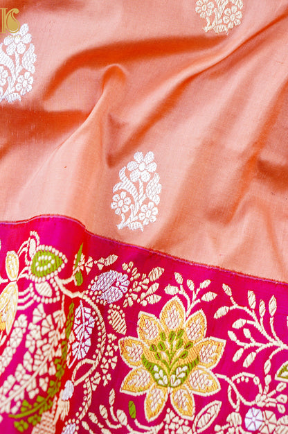 Handloom Banarasi Pure Katan Silk Kadwa Saree