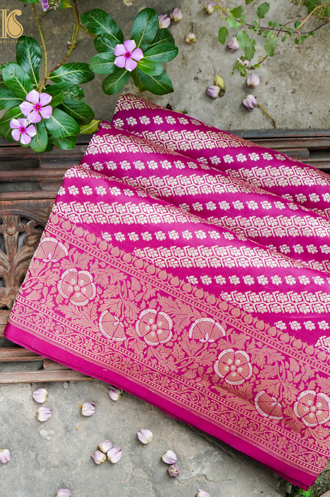 Banarasi Handloom Pure Katan Silk Kadwa Saree