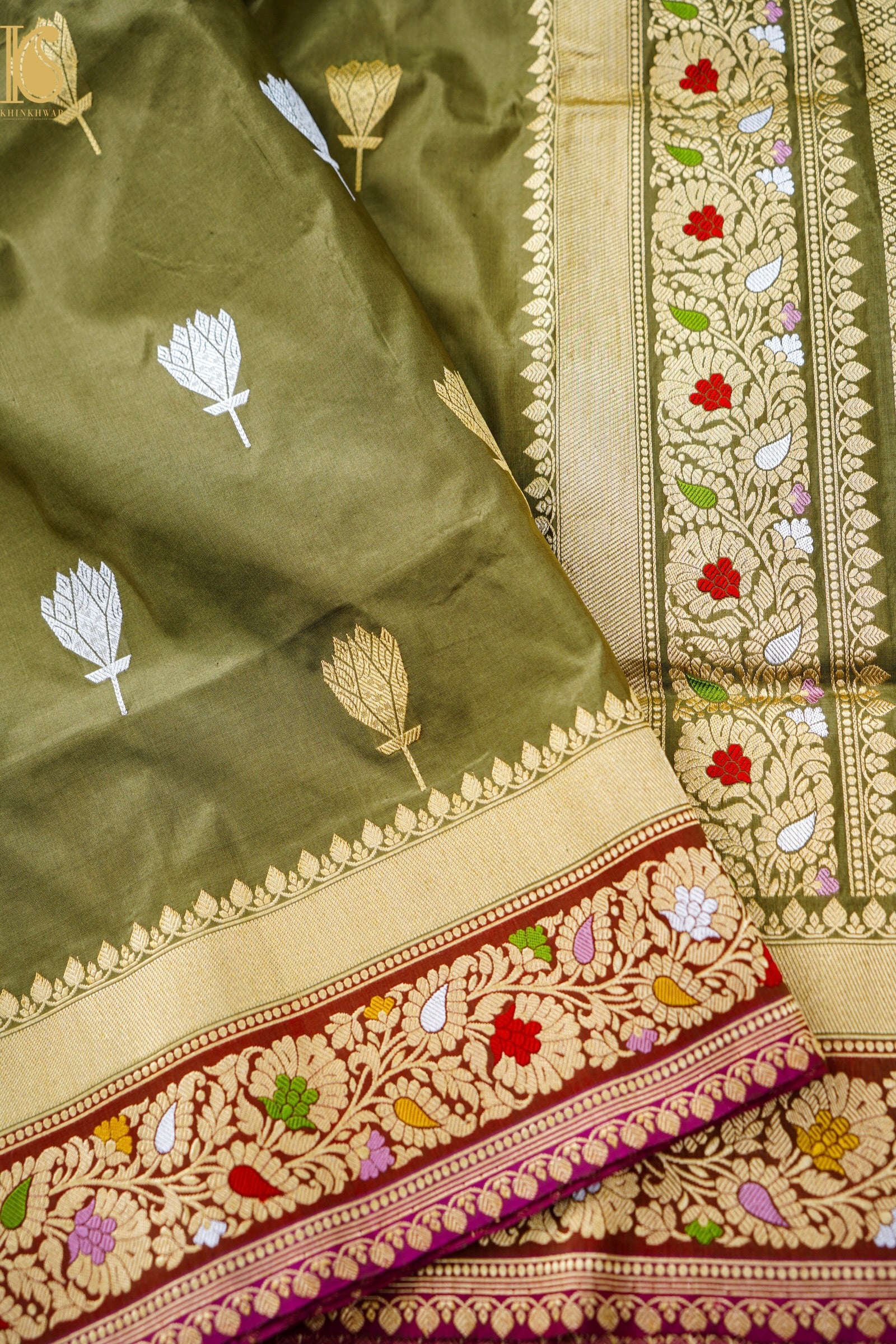 Handloom Banarasi Pure Katan Silk Kadwa Saree
