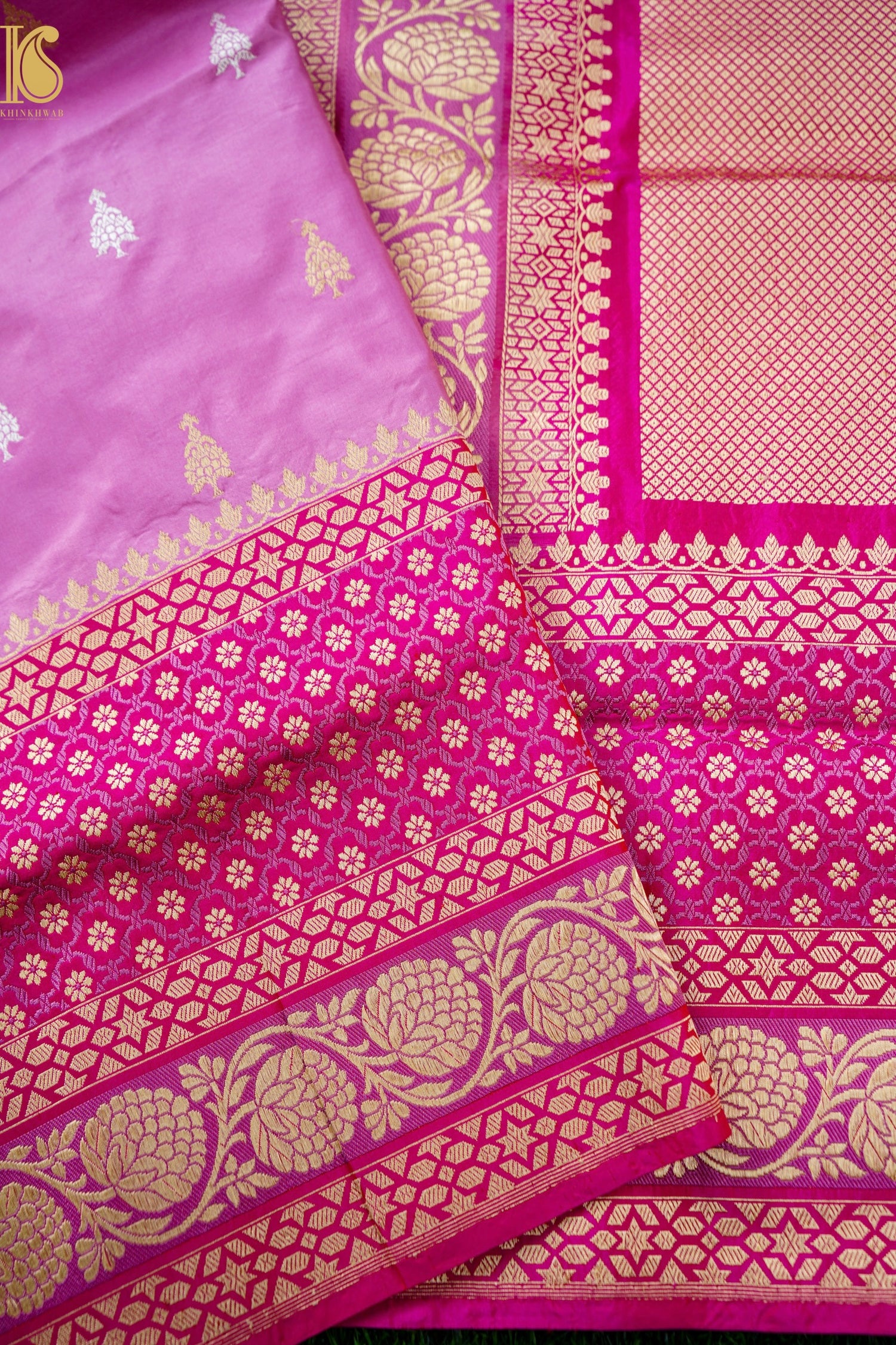 Handloom Banarasi Pure Katan Silk Kadwa Saree