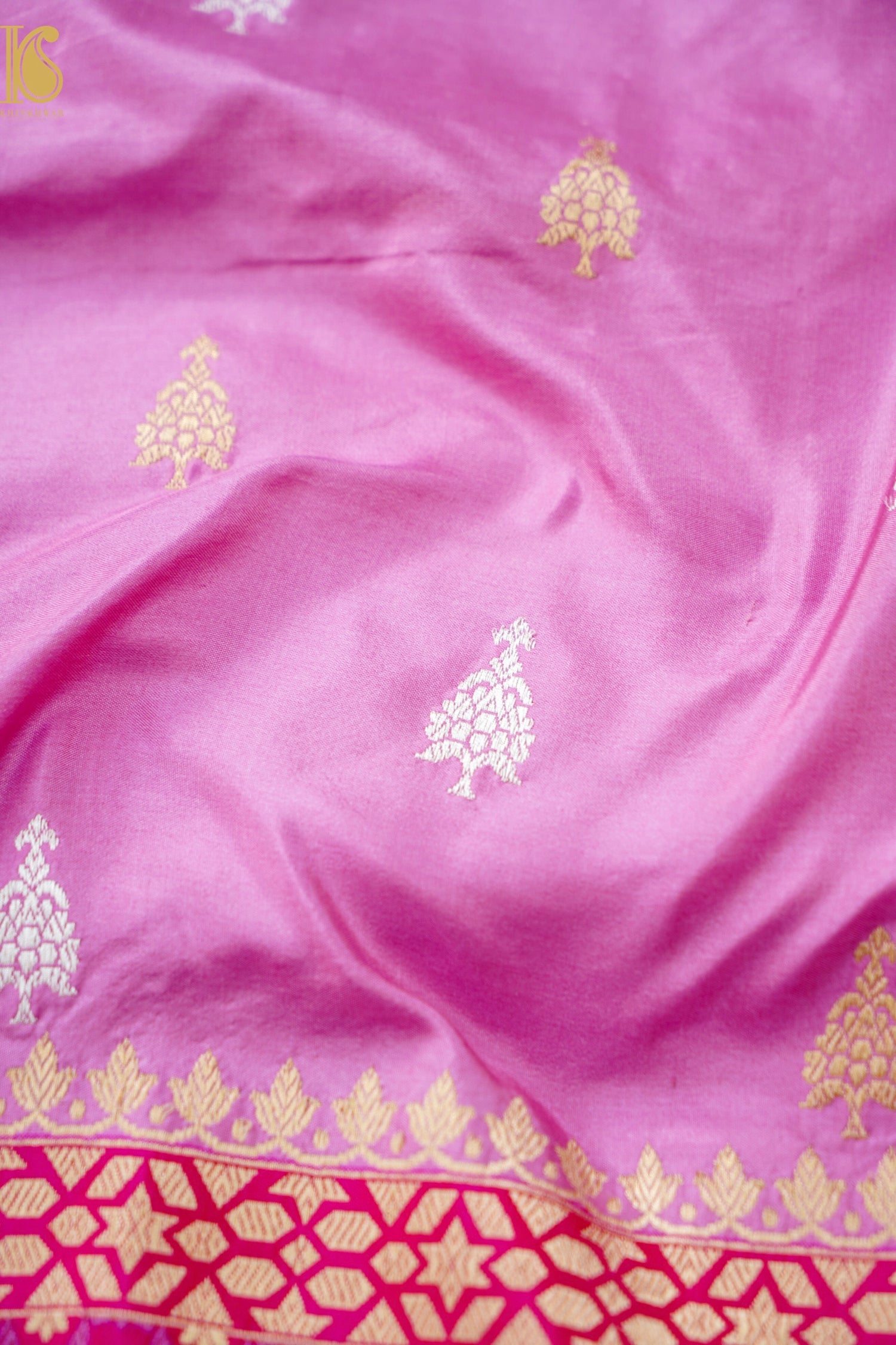 Handloom Banarasi Pure Katan Silk Kadwa Saree