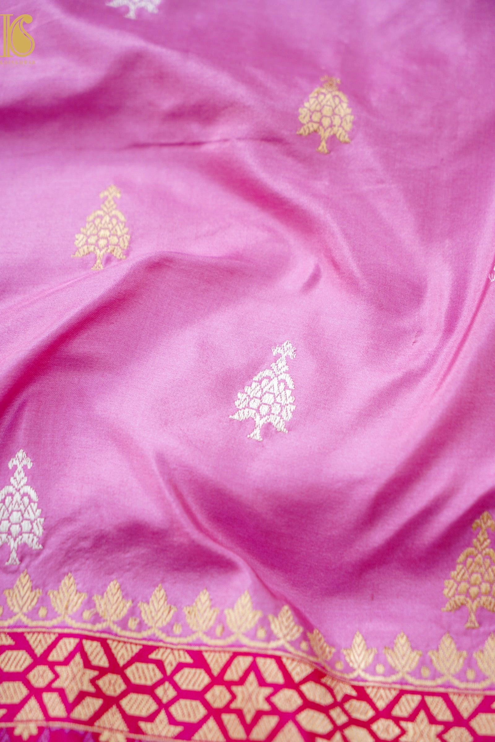 Handloom Banarasi Pure Katan Silk Kadwa Saree