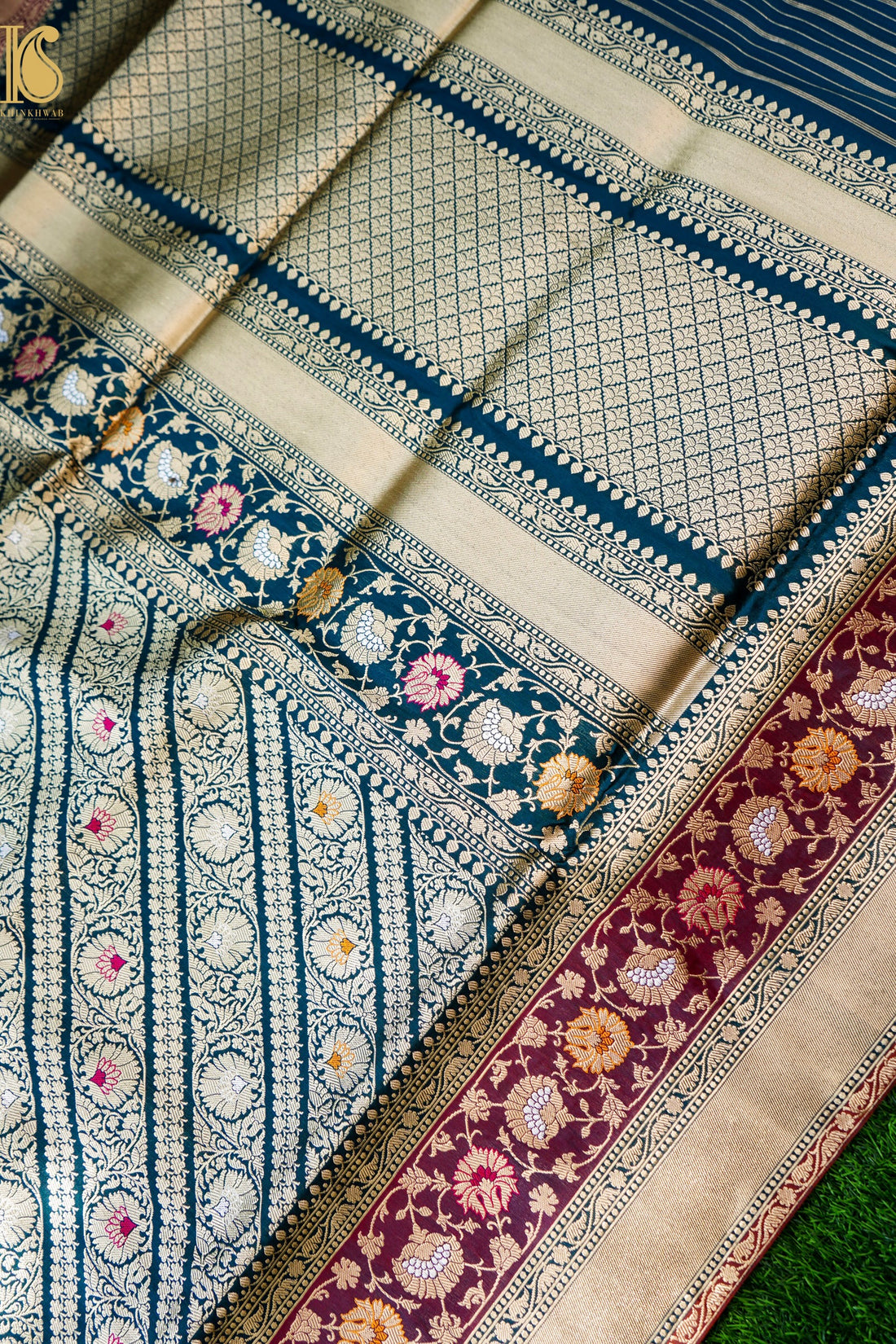Handloom Banarasi Silk Meena Brocade Saree