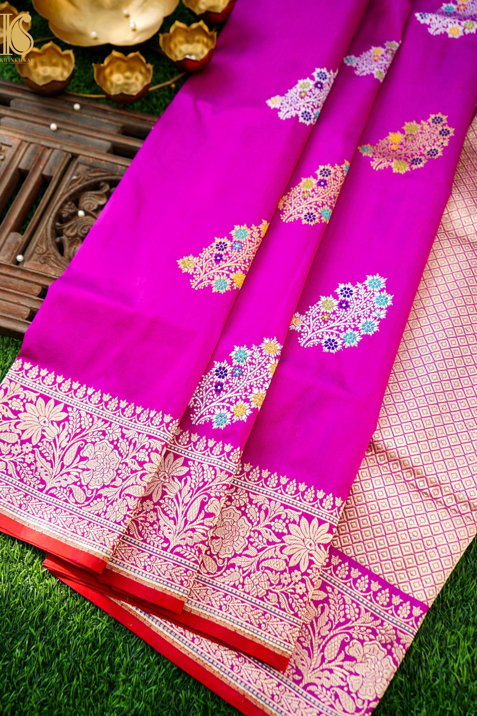 Handloom Banarasi Pure Katan Silk Kadwa Saree