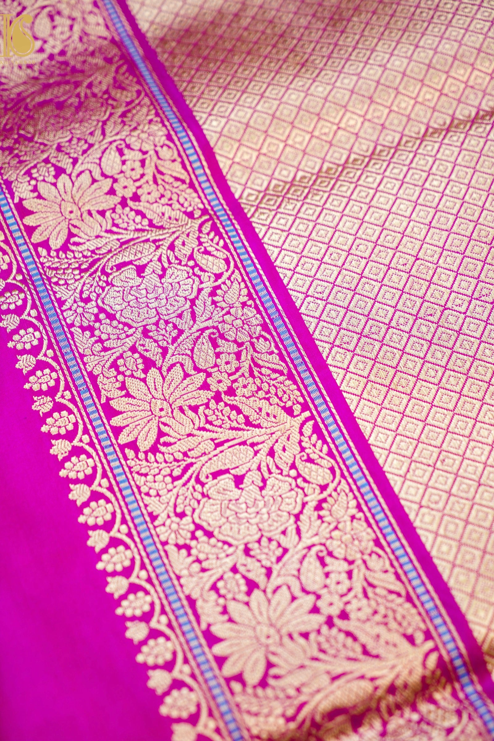 Handloom Banarasi Pure Katan Silk Kadwa Saree
