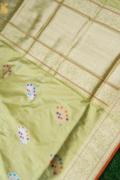 Handloom Banarasi Pure Katan Silk Kadwa Saree