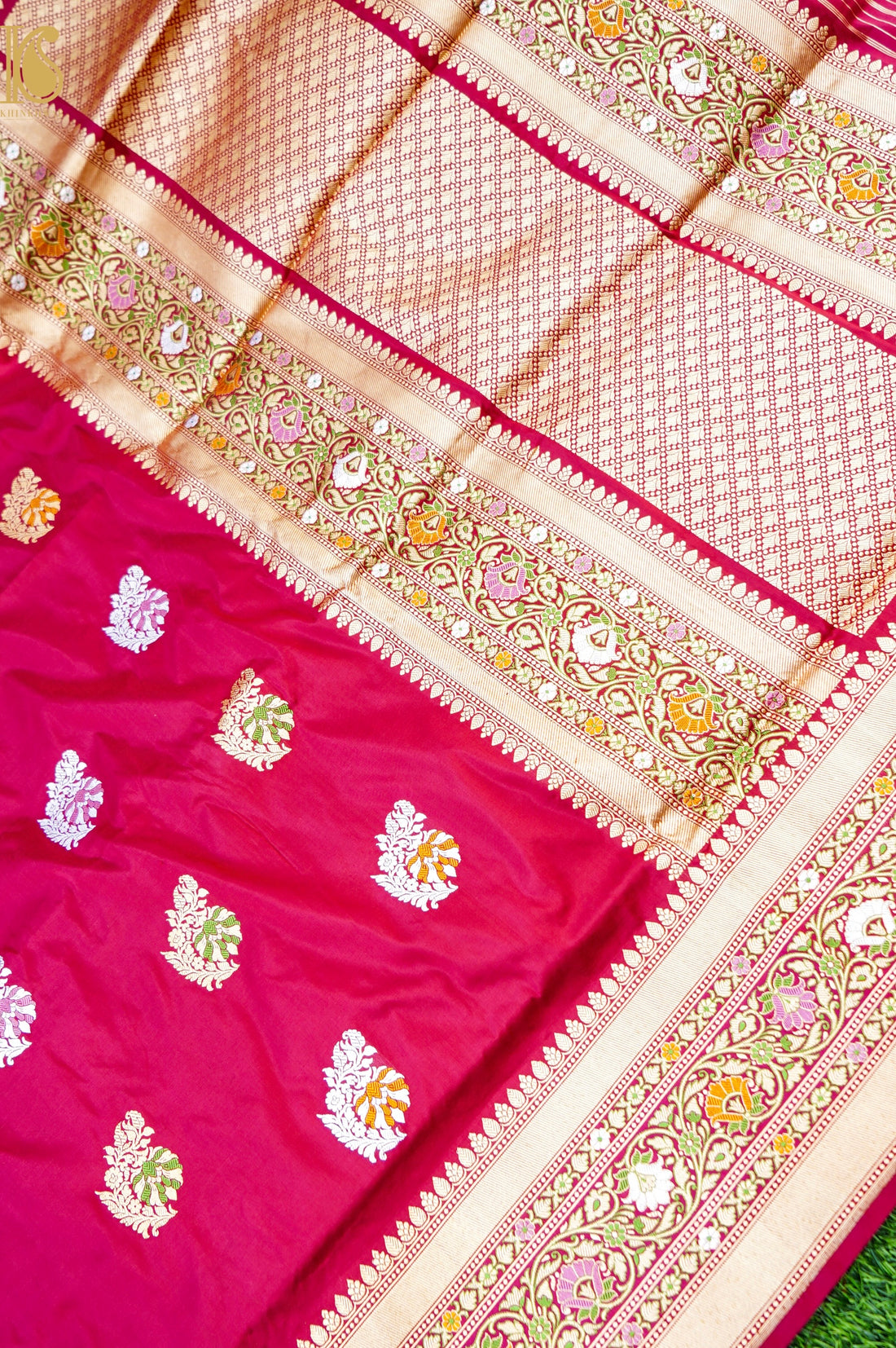 Handloom Banarasi Pure Katan Silk Kadwa Saree