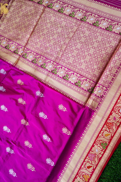 Handloom Banarasi Pure Katan Silk Kadwa Saree